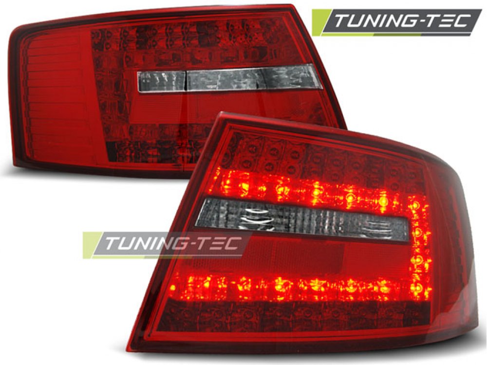 Задние фонари LED Red Crystal Var2 на Audi A6 C6