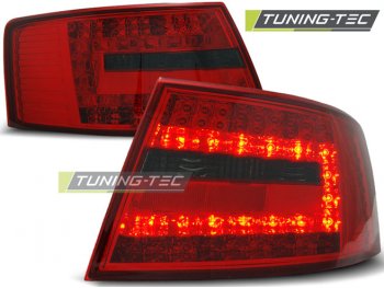 Задние фонари LED Red Smoke Var2 на Audi A6 C6