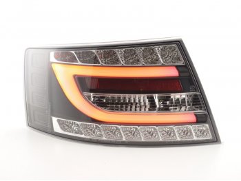 Задние фонари Neon Tube LED Black на Audi A6 C6