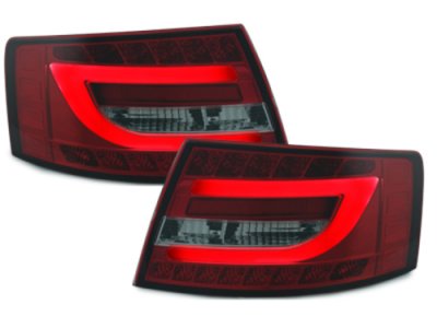 Задние фонари Litec LED Red Smoke на Audi A6 C6