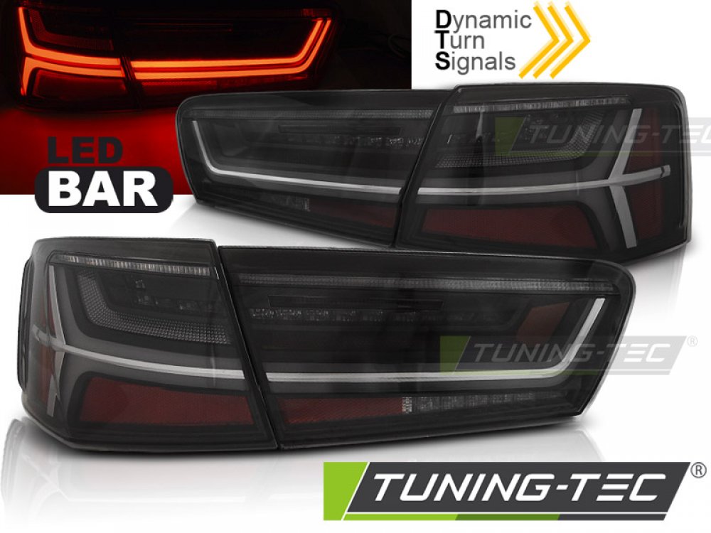 Задние фонари DynamicTurn LED Black на Audi A6 C7