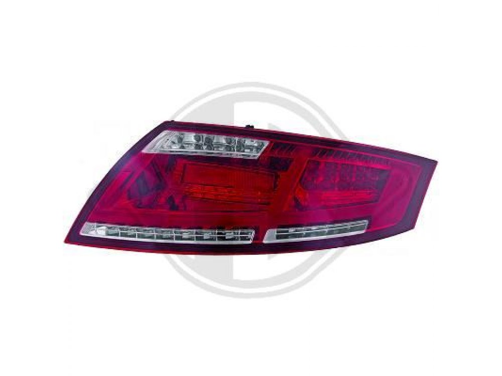Задние диодные фонари от HD LED Red Crystal на Audi TT 8J