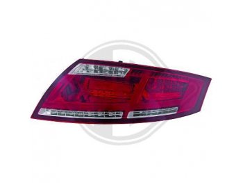 Задние диодные фонари от HD LED Red Crystal на Audi TT 8J