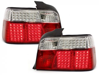 Задние светодиодные фонари LED Red Crystal на BMW 3 E36 Limousine