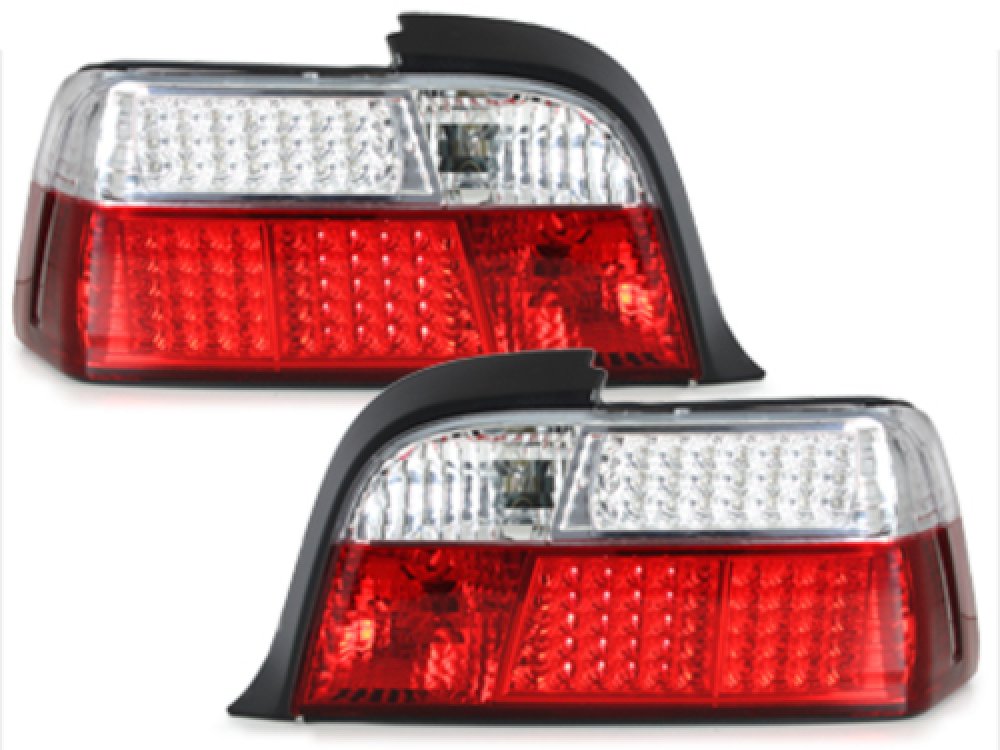 Задние диодные фонари LED Red Crystal на BMW 3 E36 Coupe