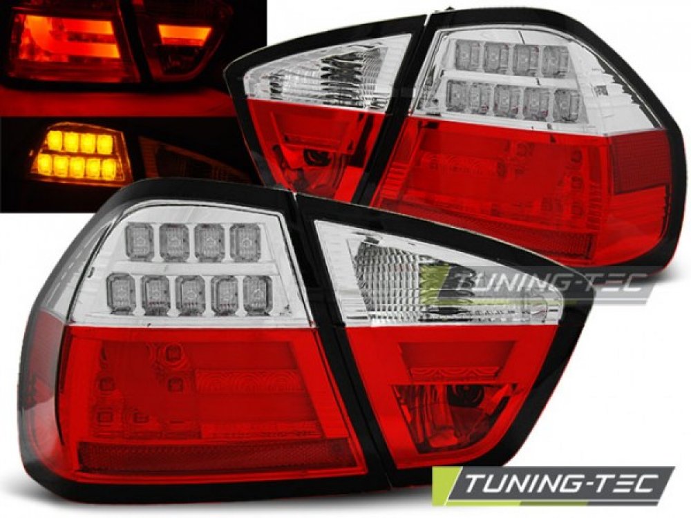 Задние фонари Full LED Red Crystal на BMW 3 E90