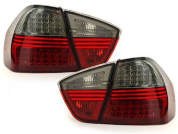 Задние диодные фонари LED Red Smoke на BMW 3 E90