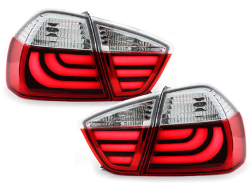 Задние фонари CarDNA LED Red Crystal на BMW 3 E90