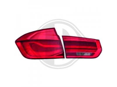 Задняя альтернативная оптика LED Red Crystal на BMW 3 F30