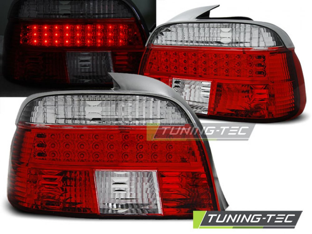 Задние диодные фонари LED Red Crystal на BMW 5 E39