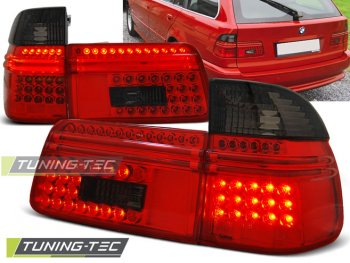 Задние фонари LED Red Smoke от Tuning-Tec на BMW 5 E39 Touring