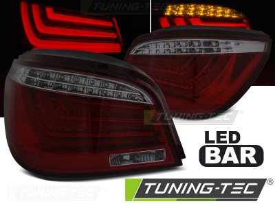Задние фонари F-Style LED Red Smoke на BMW 5 E60