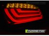 Задние тюнинговые фонари NeonTube красные тёмные на BMW 5 E60 LCI