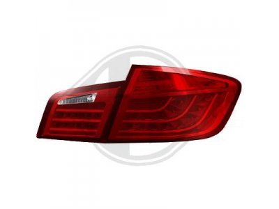 Задние фонари от HD LED Red Crystal на BMW 5 F10