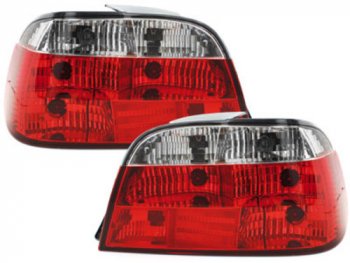 Задняя альтернативная оптика Red Crystal на BMW 7 E38