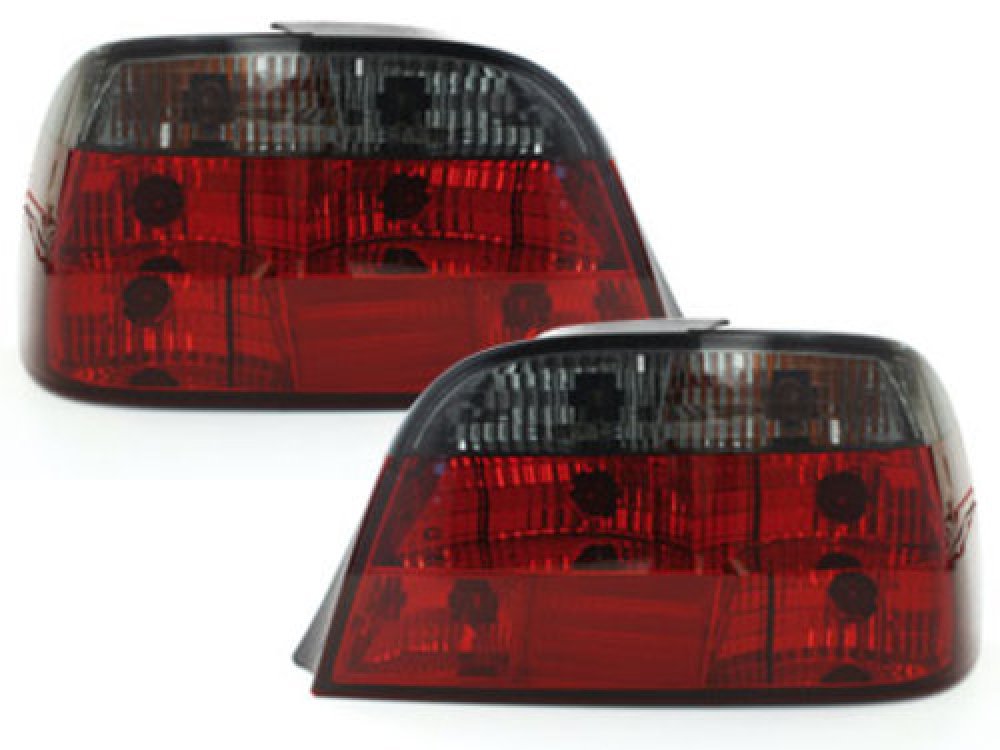 Задние фонари Red Smoke на BMW 7 E38