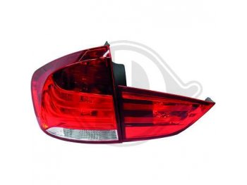 Задняя альтернативная оптика LED Red Crystal от HD на BMW X1 E84