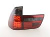 Задние фонари LED Red Smoke на BMW X5 E53