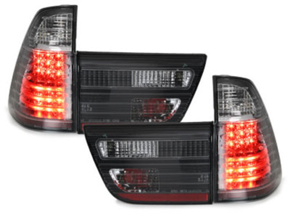 Задние диодные фонари LED Black на BMW X5 E53