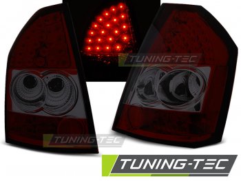 Задняя альтернативная оптика LED Red Smoke на Chrysler 300C рестайл
