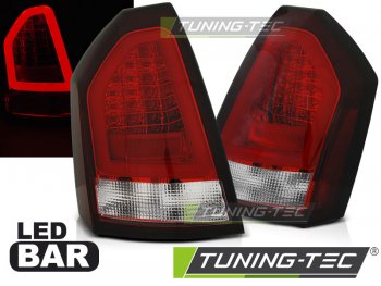 Задние тюнинговые фонари Neon LED Bar Red Crystal на Chrysler 300C