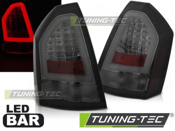 Задние тюнинговые фонари Neon LED Bar Smoke на Chrysler 300C