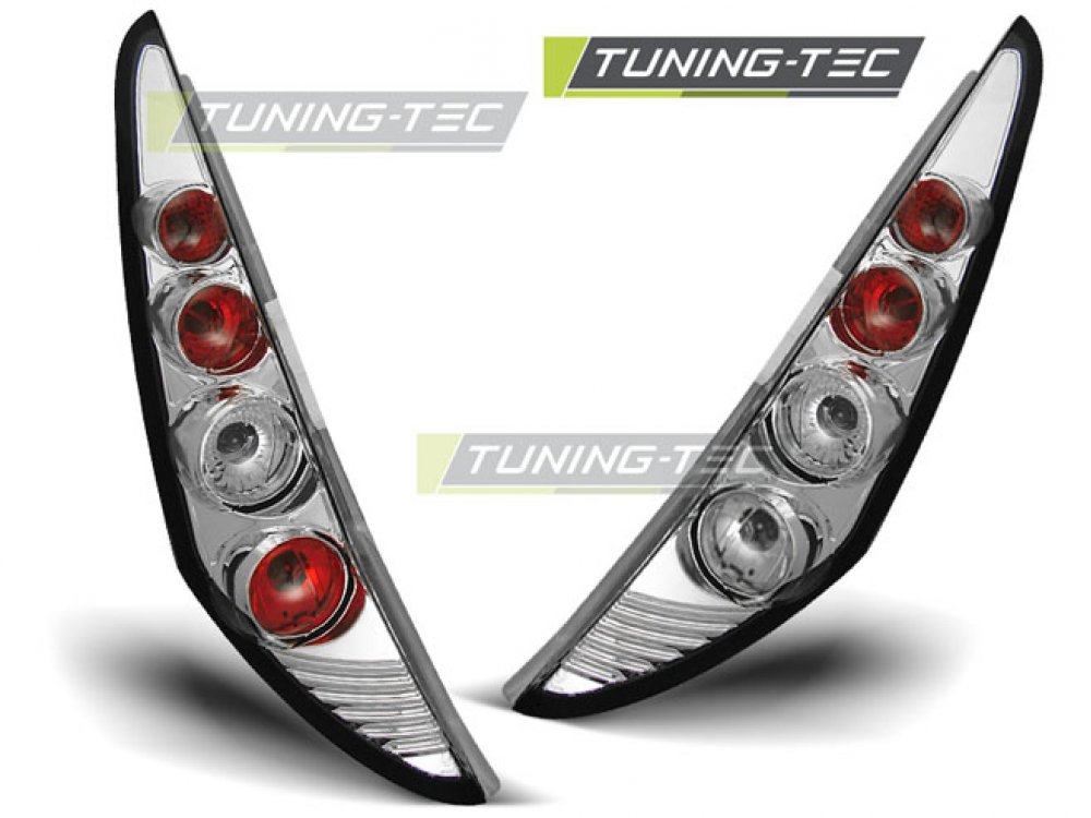 Задние фонари Chrome от Tuning-Tec на Fiat Punto II 3D