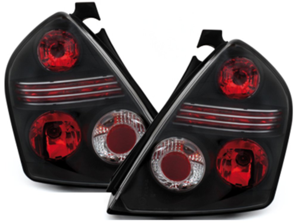Задние фонари Black на Fiat Stilo 3D