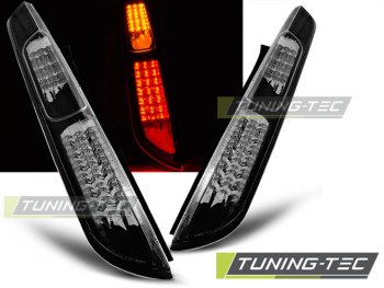 Задние светодиодные фонари чёрные от Tuning-Tec на Ford Focus II Hatchback рестайл