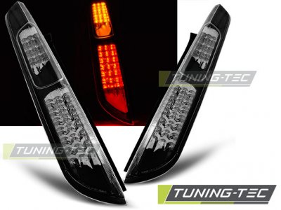 Задние светодиодные фонари чёрные от Tuning-Tec на Ford Focus II Hatchback рестайл