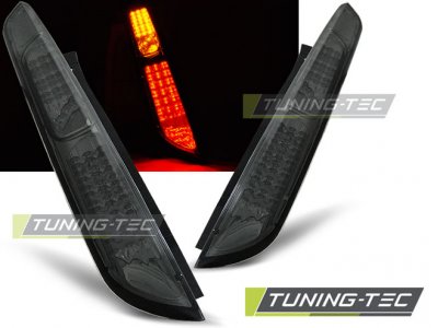 Задние светодиодные фонари тёмные от Tuning-Tec на Ford Focus II Hatchback рестайл