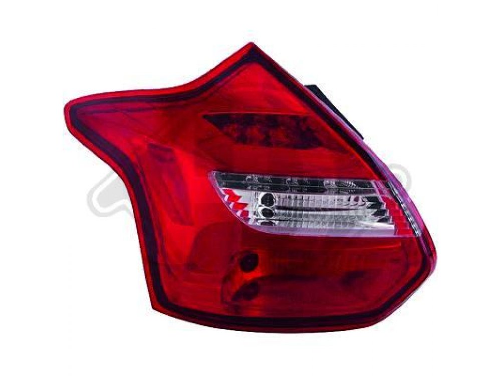 Задние светодиодные фонари динамические красные от HD на Ford Focus III 3D / 5D