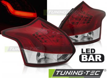 Задние фонари LED Bar Red Crystal на Ford Focus III