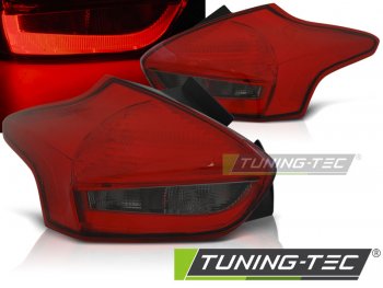 Задние светодиодные фонари красные от Tuning-Tec на Ford Focus III рестайл