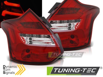 Задние фонари динамические красные от Tuning-Tec на Ford Focus III Hatchback