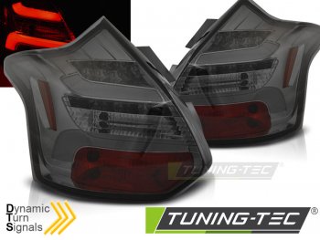 Задние фонари динамические тёмные от Tuning-Tec на Ford Focus III Hatchback