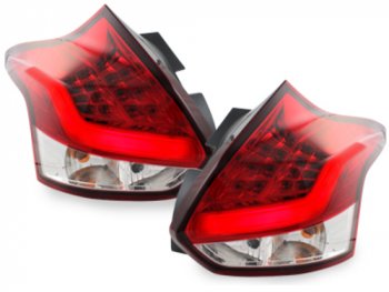 Задние фонари Neon LED Red Crystal на Ford Focus III