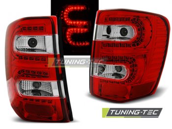 Задние светодиодные фонари LED Red Crystal на Jeep Grand Cherokee WJ