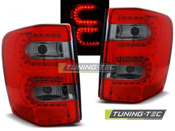 Задние светодиодные фонари LED Red Smoke на Jeep Grand Cherokee WJ
