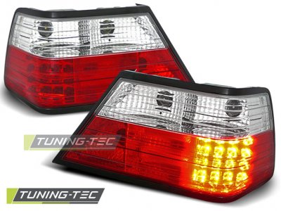 Задние диодные LED фонари красные от Tuning-Tec на Mercedes E класс W124