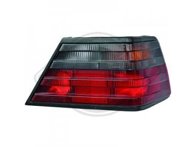 Задние фонари красные тёмные от HD на Mercedes E класс W124