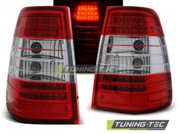 Задняя альтернативная оптика LED Red Crystal от Tuning-Tec на Mercedes E класс W124 Kombi