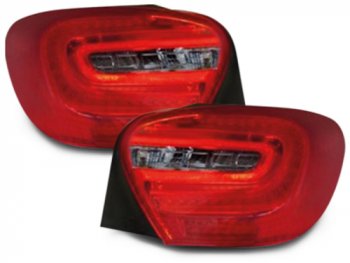 Задние светодиодные фонари Full Led Bar Red Smoke на Mercedes A класс W176