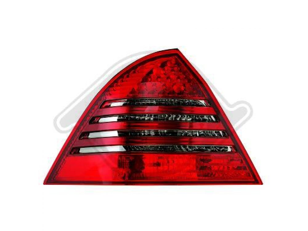Задние фонари Led Red Smoke на Mercedes C класс W203 рестайл