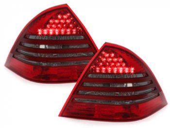 Задние фонари Led Red Smoke на Mercedes C класс W203