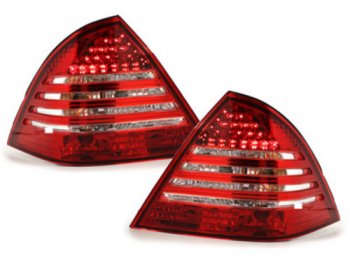 Задние фонари Led Red Crystal на Mercedes C класс W203
