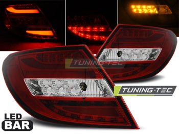Задние тюнинговые фонари LEDBar Red Crystal от Tuning-Tec на Mercedes C класс W204