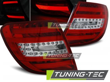 Задние светодиодные фонари LED Red Crystal от Tuning-Tec на Mercedes C класс W204 Kombi