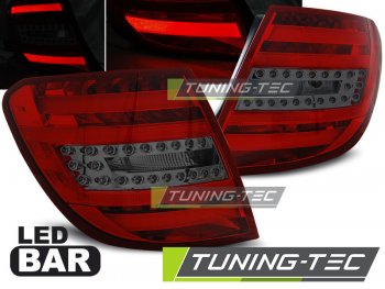 Задние светодиодные фонари LED Red Smoke от Tuning-Tec на Mercedes C класс W204 Kombi