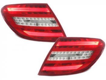 Задние диодные фонари Led Red Crystal на Mercedes C класс W204